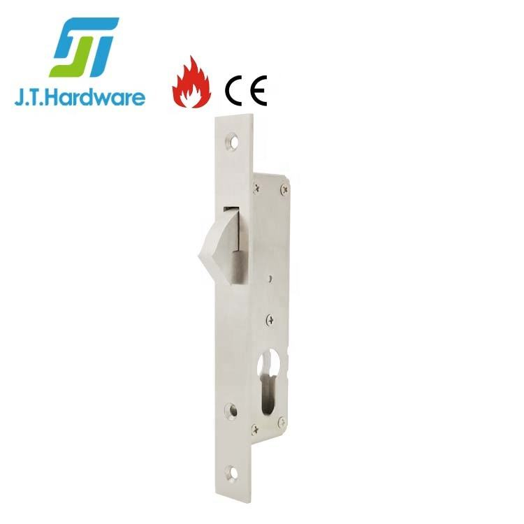 Wholesale Euro Stainless Steel 304 Sliding Door Narrow Stile Hook Lock Mortise Commercial Mechanical Codekeyless Metal Security Cylinder Entry Gate Door Lock