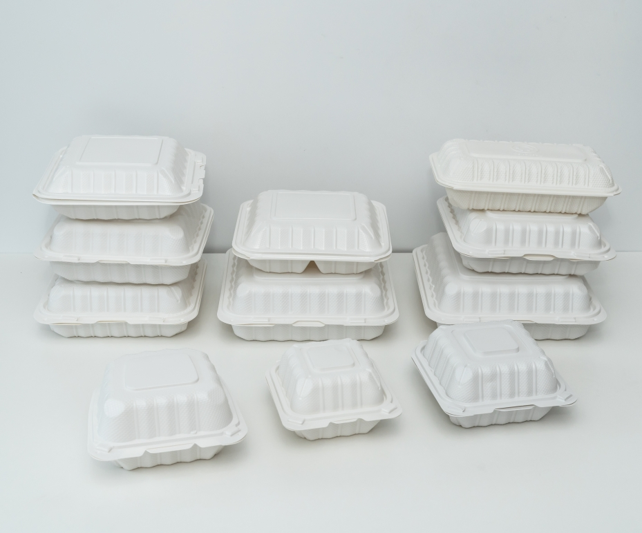 Takeout PP Clamshell Food Container Packaging with Lid
