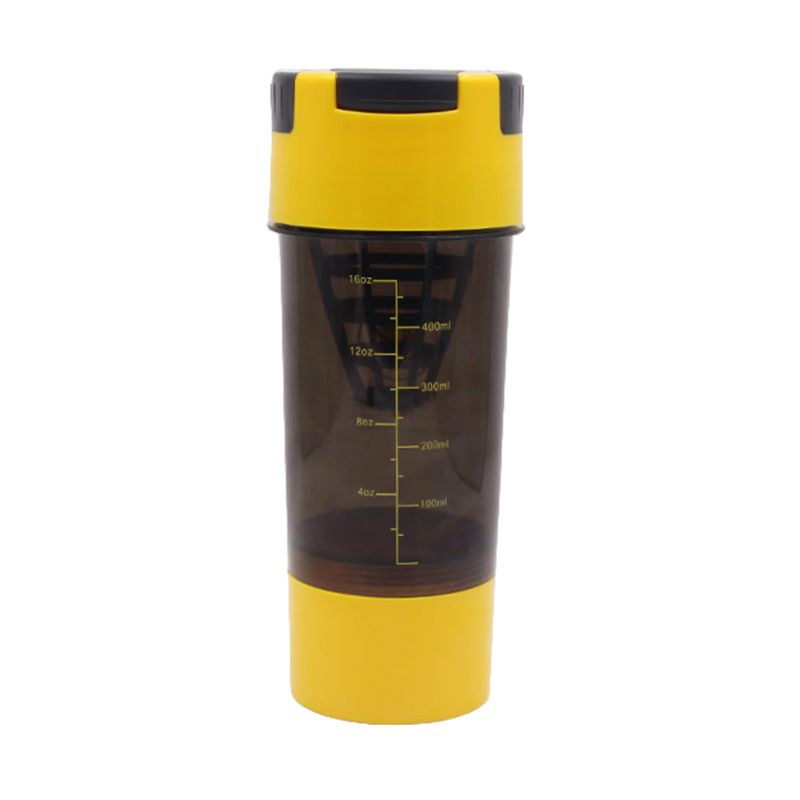 Bottle manufacturer 600ml Durable shaker bottle With one bottom container for travel