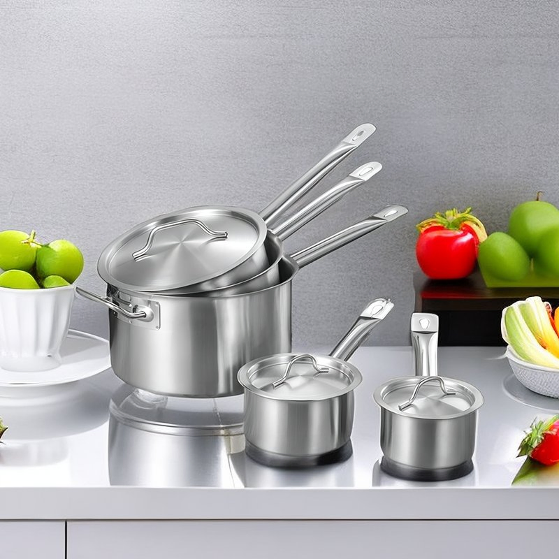 Daosheng Stainless Steel Milk Pot Sauce Pan with Handle