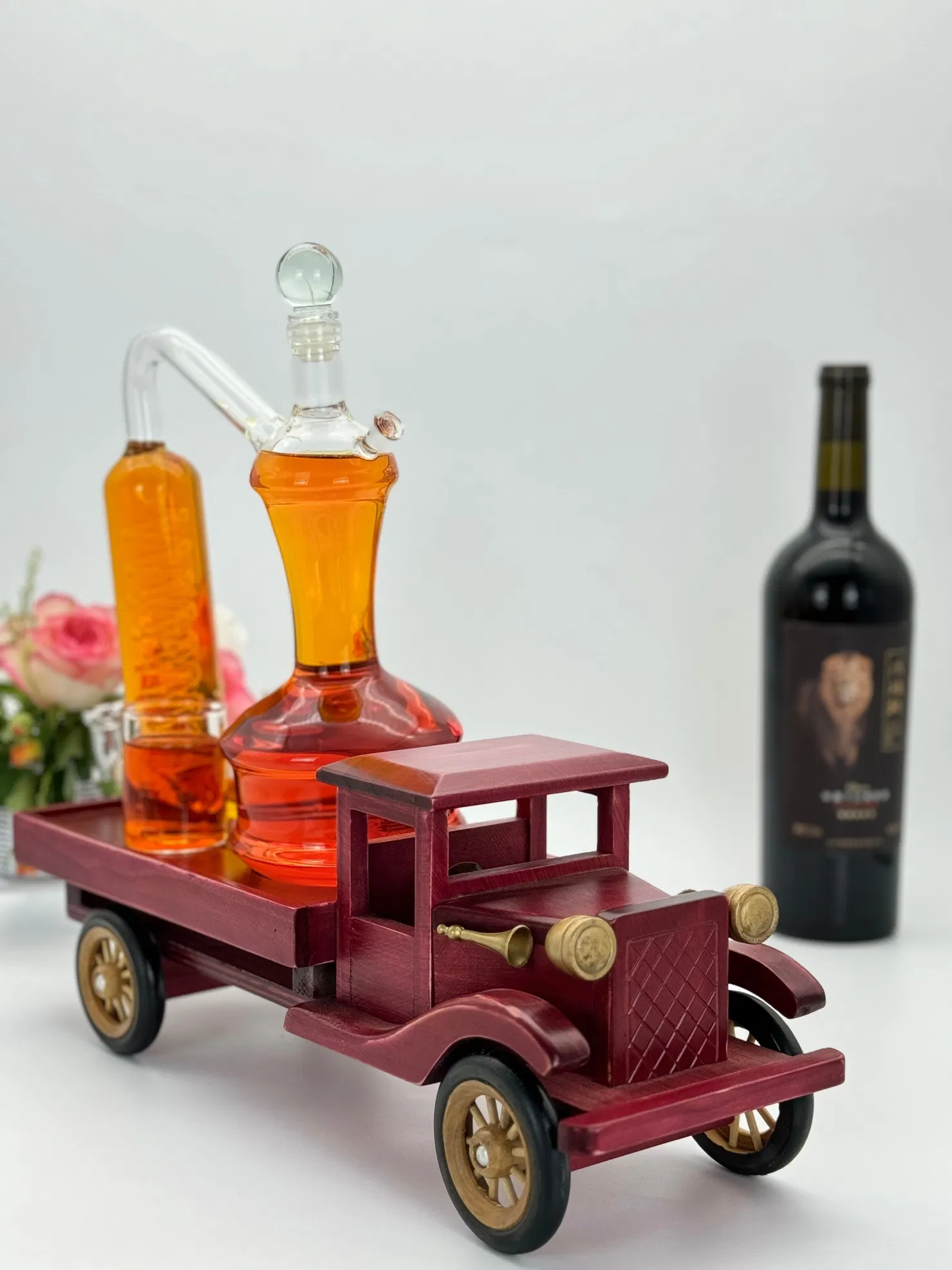 Newauto High Borosilicate Glass Handmade Wine Decanter Gift Set