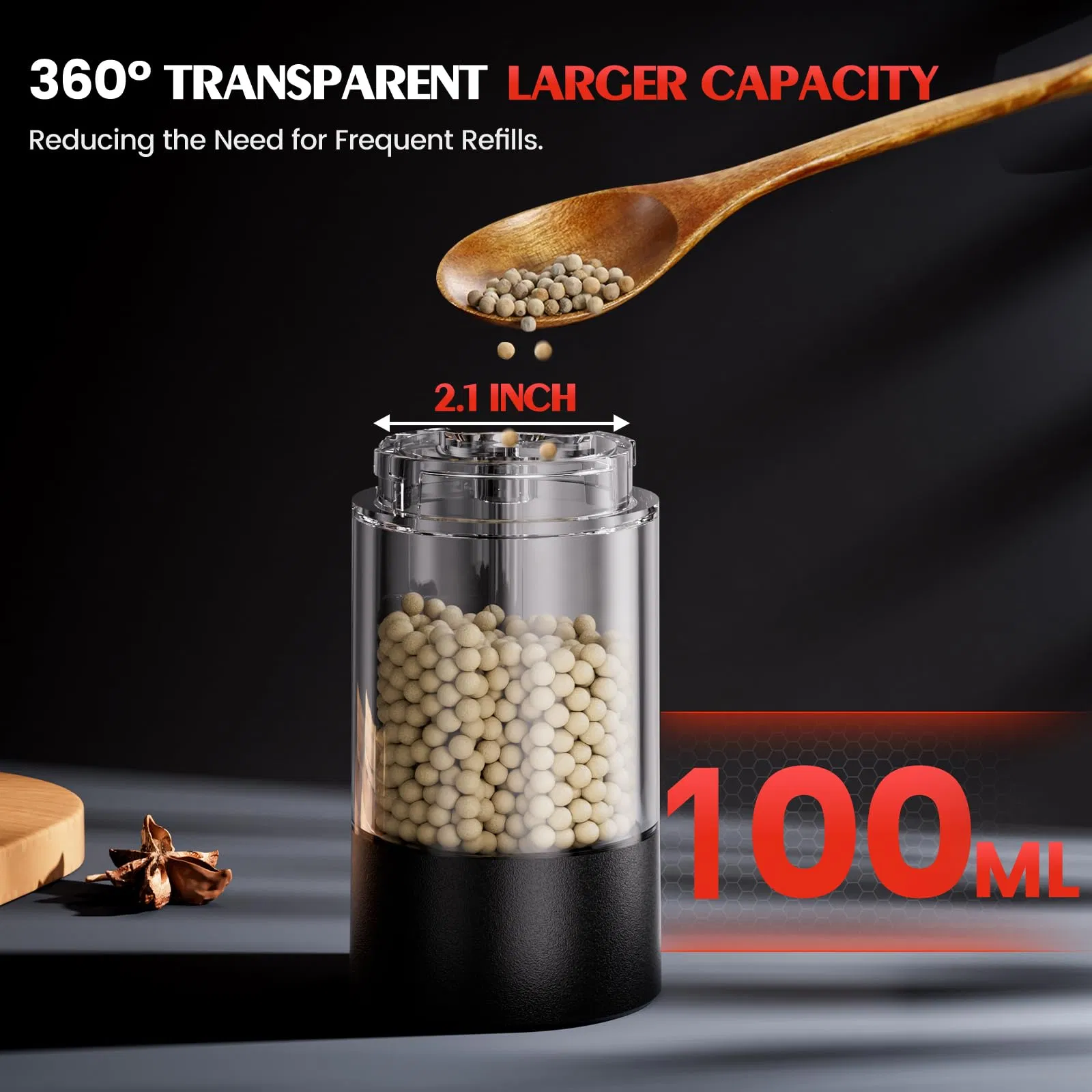 Автоматическая мельница для соли и перца с электроприводом