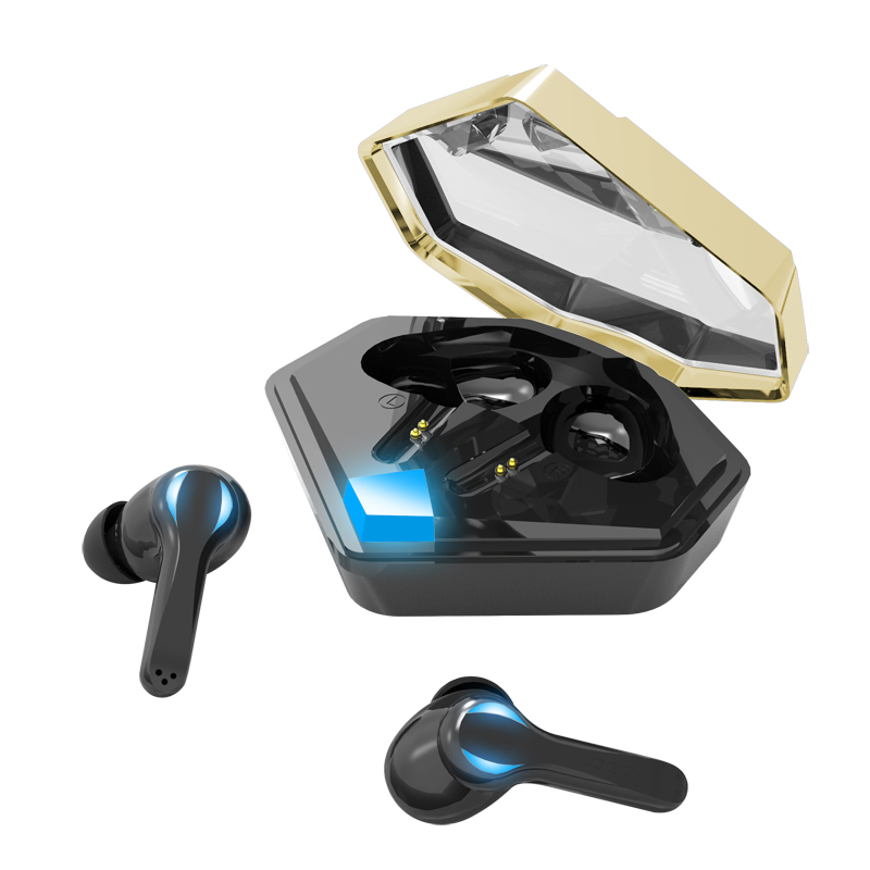 Factory Top Sell Gaming in-Ear Tws Bt 5.1 Colorful Light Headset Low Latency Earbuds Wireless Earphones & Headphones