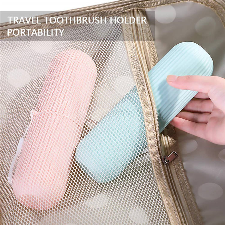 Portable Plastic Toothbrush Toothpaste Cup Case Box Holder Container for Travel