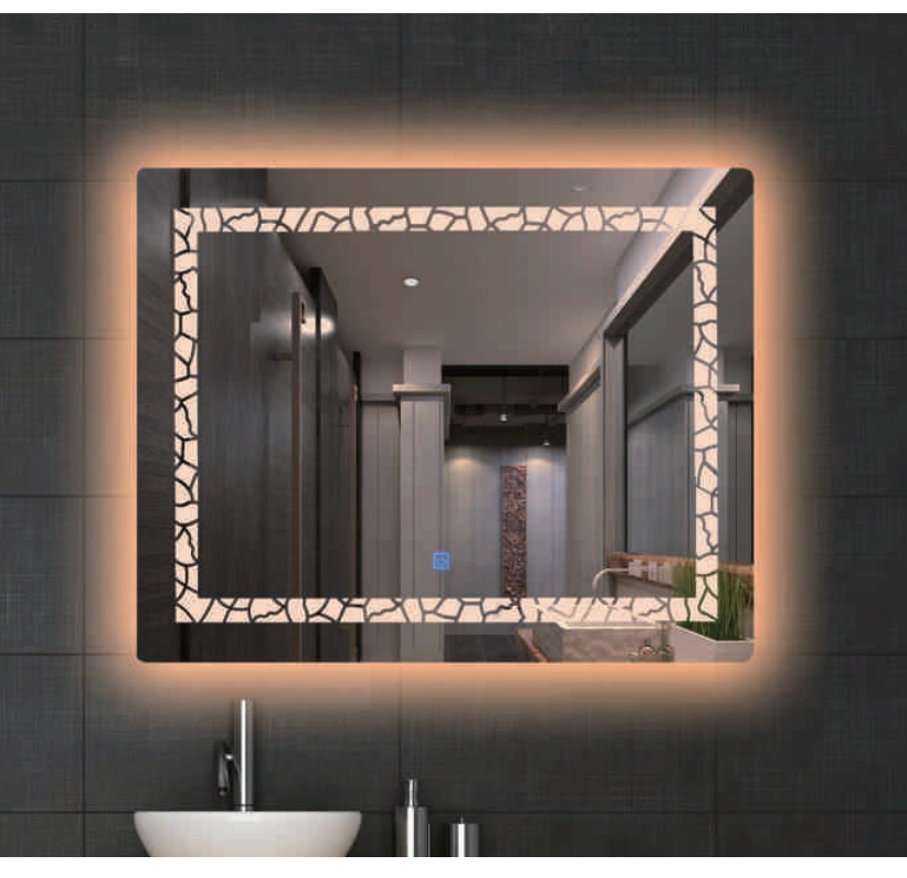 Intelligent Wall Mounted Round Shaped LED Smart Home Mirror