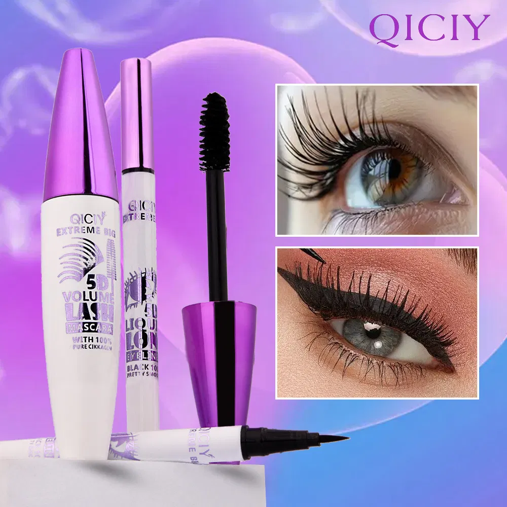 11g Waterproof Non-Smudge Lengthening Eyelashes Eyeliner+Msacara Makeup Set
