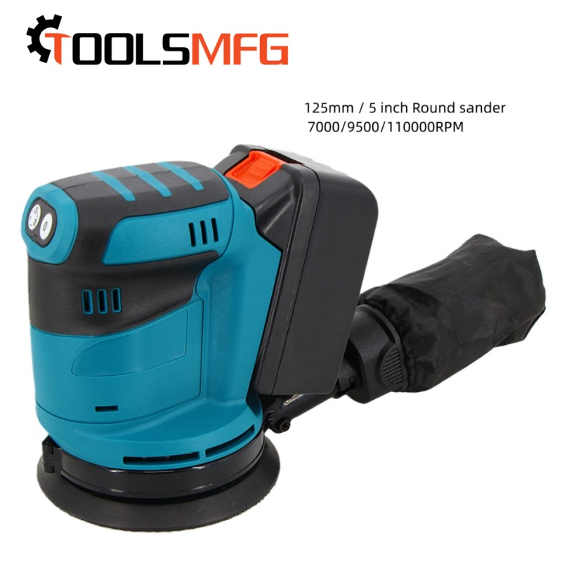 TOOLSMFG Power Tools Car Polishers and Buffers 125mm Dual Action Round Sanders