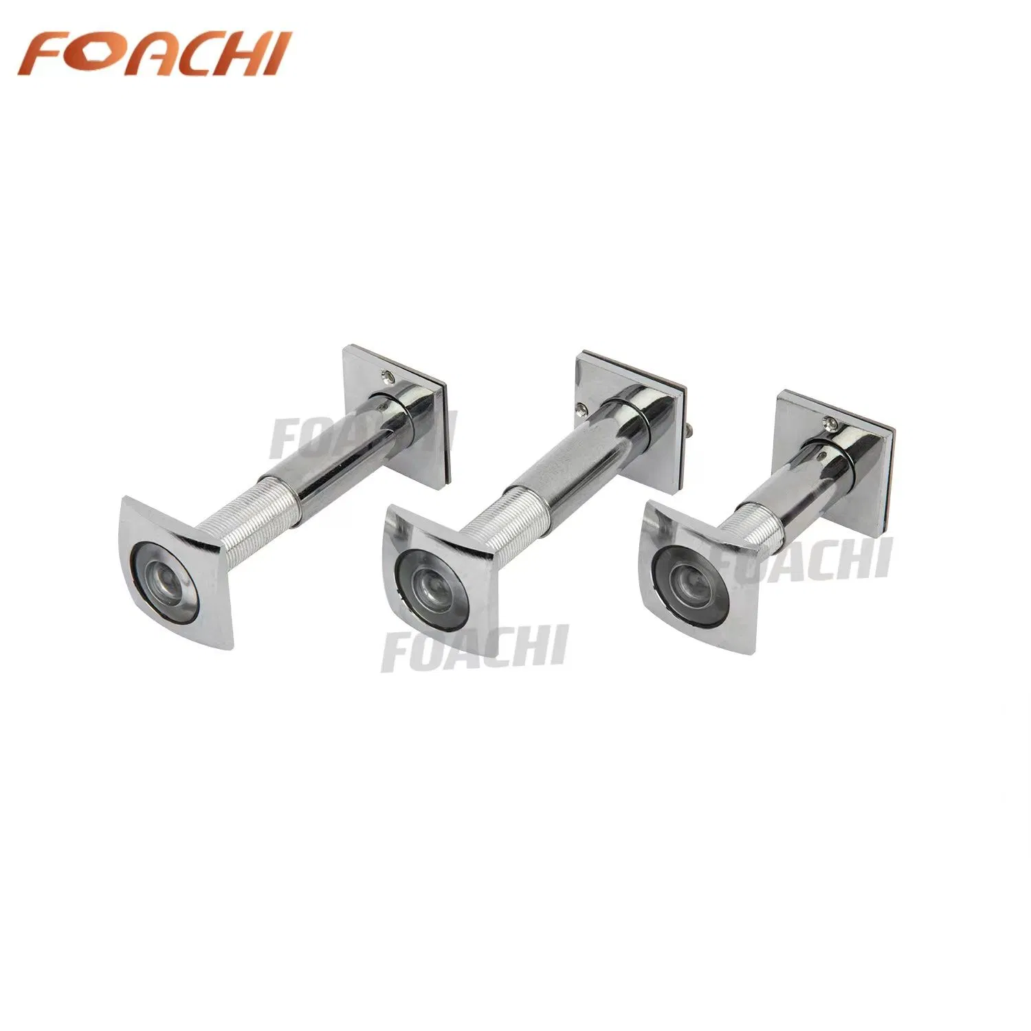 Hyland Modern Brass Door Viewer with Wide Angle Lens Square Style for Bedroom or Entry Door