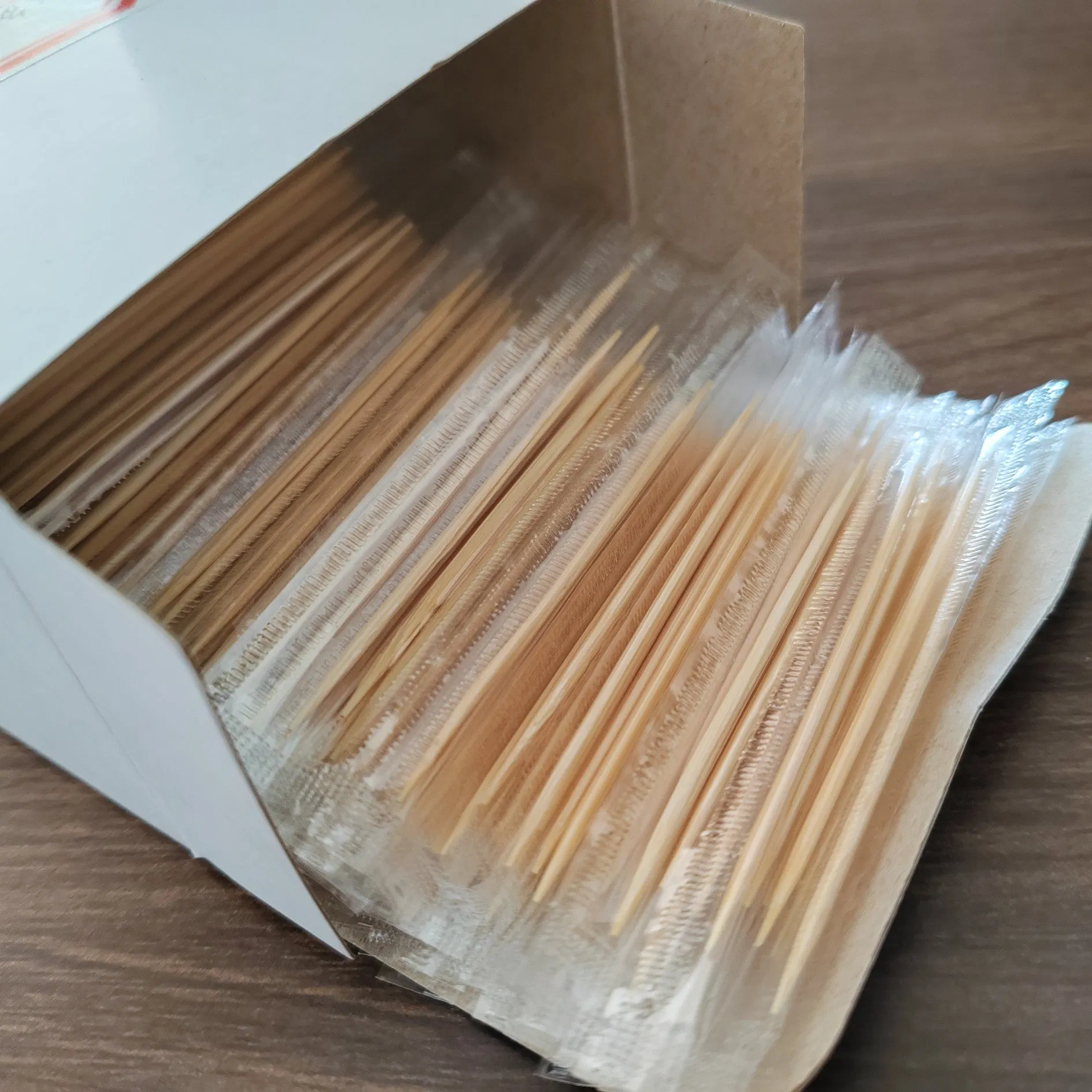 Disposable Bamboo Toothpick with Single Packaging