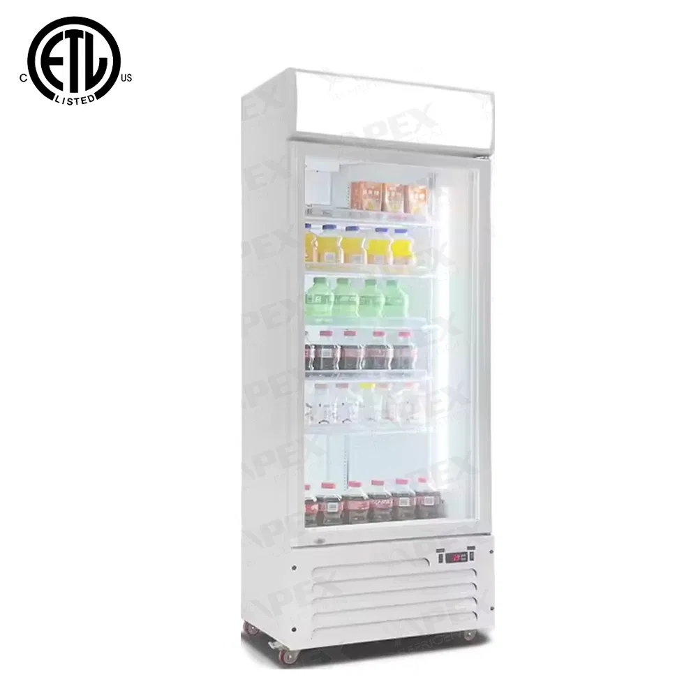Supermarket Glass Door Refrigeration Fridge Coca Display Cooler
