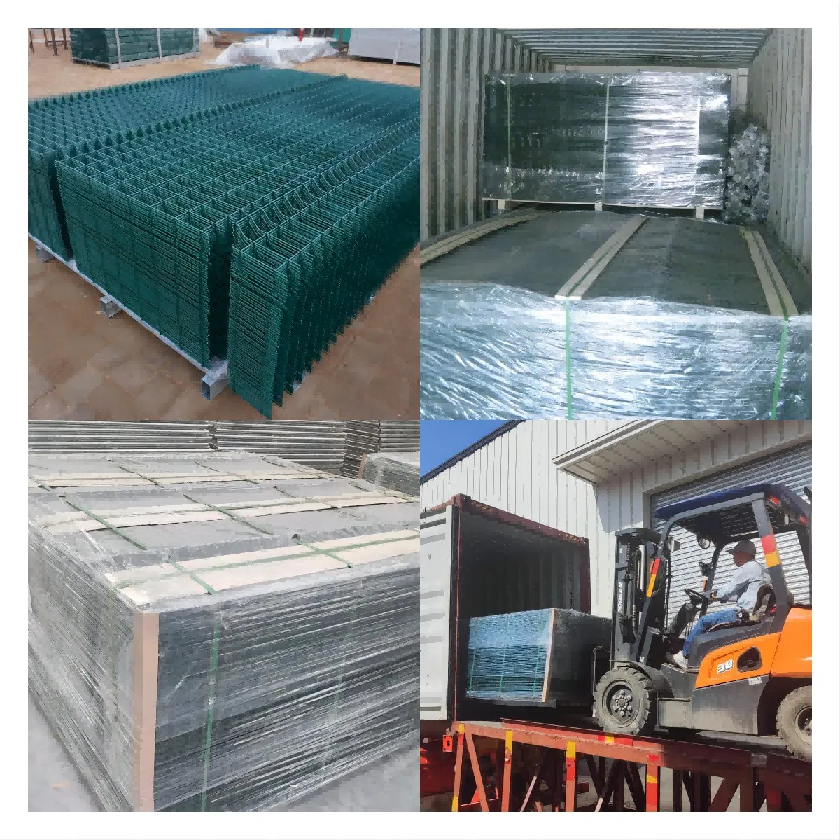 Galvanized Outdoor Perimeter 3D Fence Curved Welded Mesh Weaved Security Fence Metal Iron PVC Coated Secured Wire Garden V Triangle Bending Panel Fence