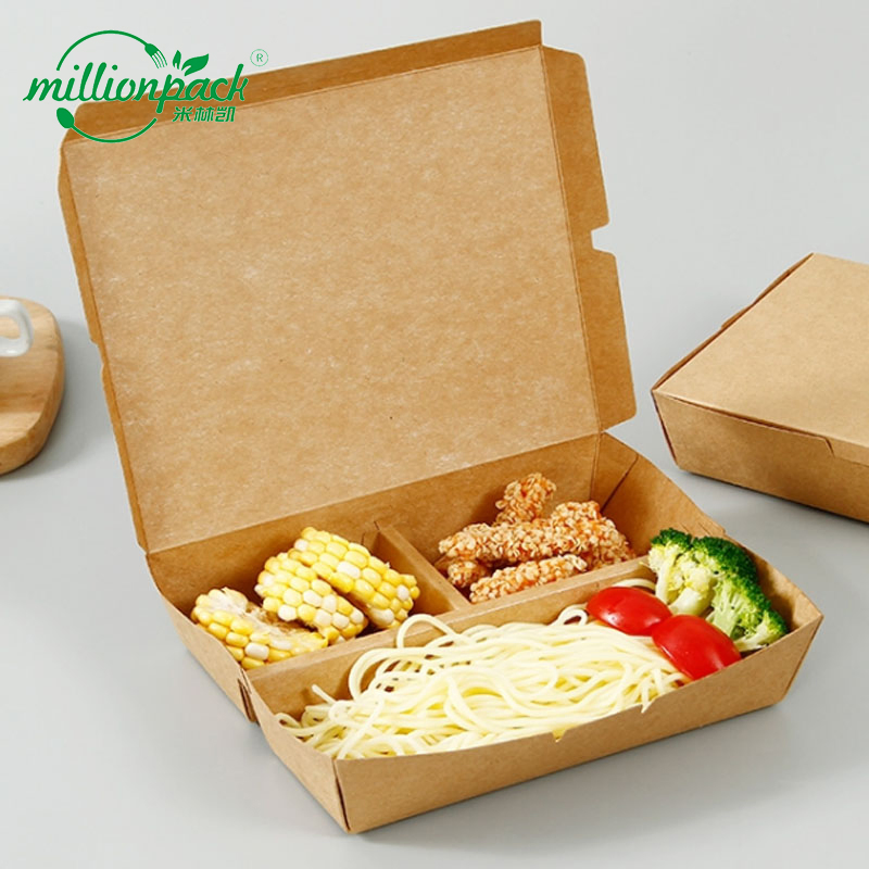 Custom Paper Lunch Box Containers for Restaurant and Catering Use