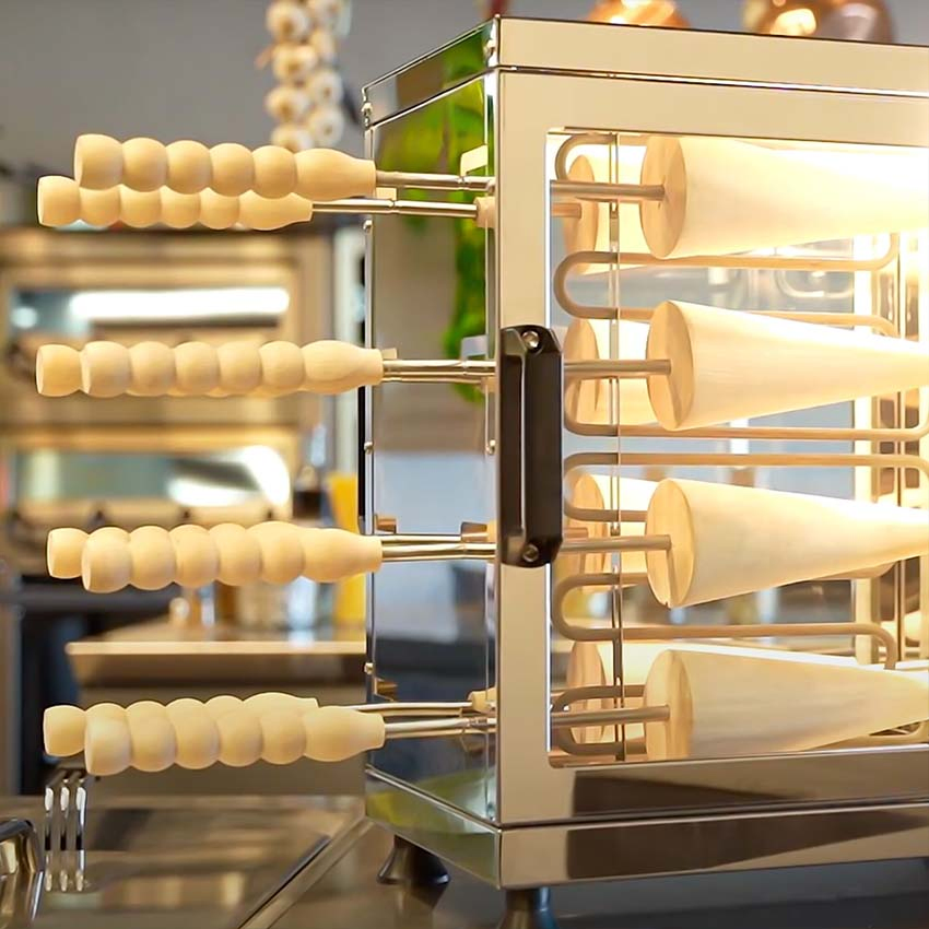 Kurtos Kalacs Chimney Cake Grill Bakery Machines Cake Commercial Baking Oven