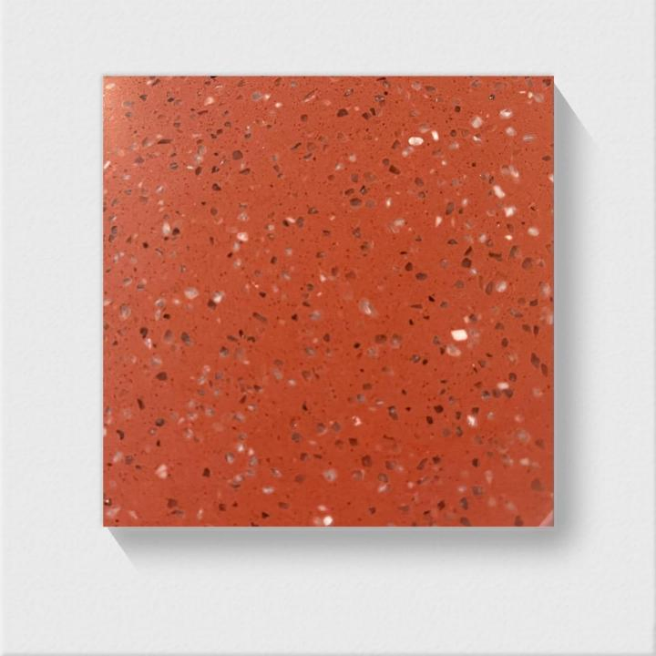 Deep Red Artificial Stone Terrazzo Tiles for Floor Tile/Washstand Tile/Wall Tile