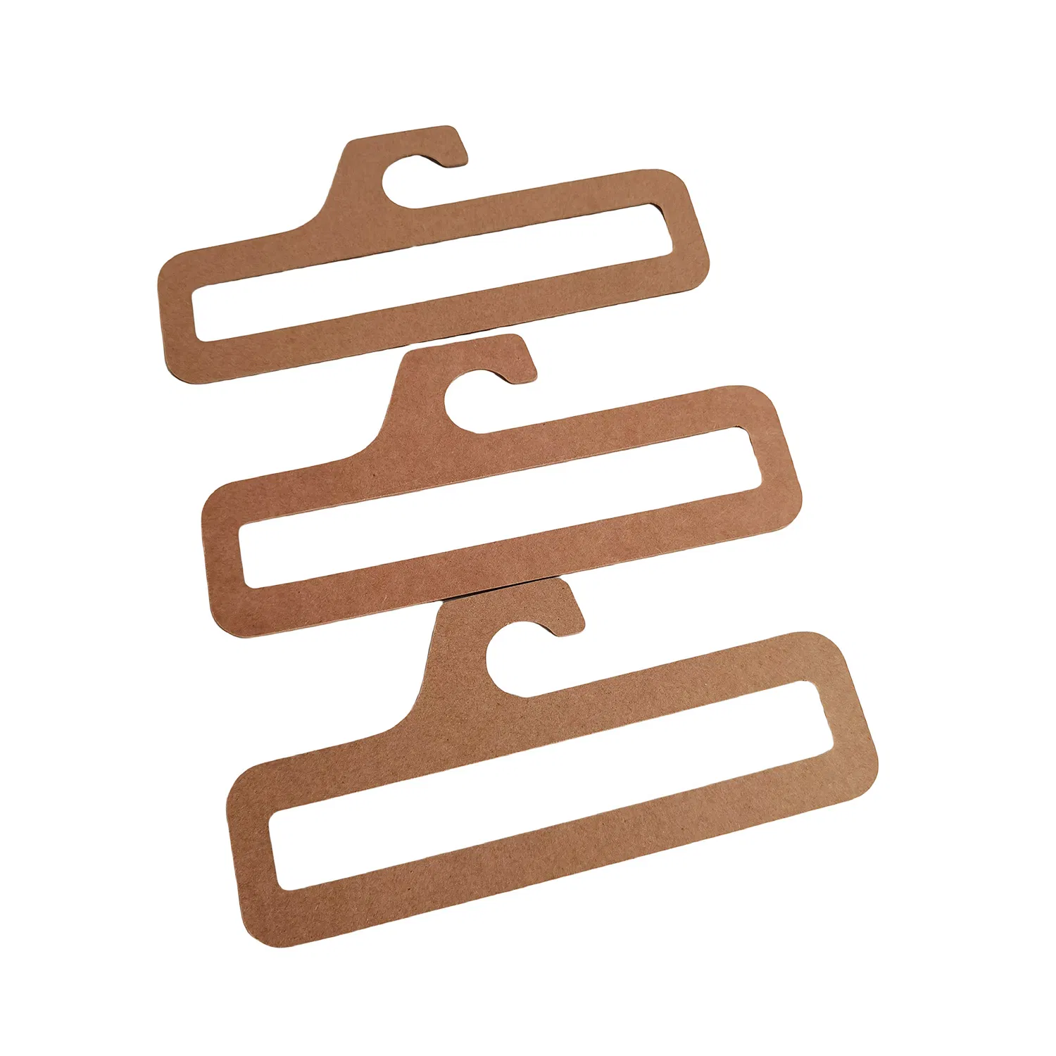Manufacturers Customized Printable Kraft Paper Hangers Disposable Clothing Biodegradable Paper Hangers
