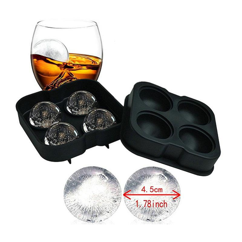 Форма для льда 4 круглые ячейки, шары для виски