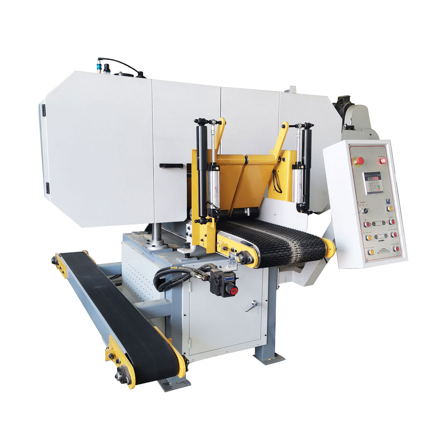 Ленточная пила по дереву горизонтальная автоматическая на колесах MJ400