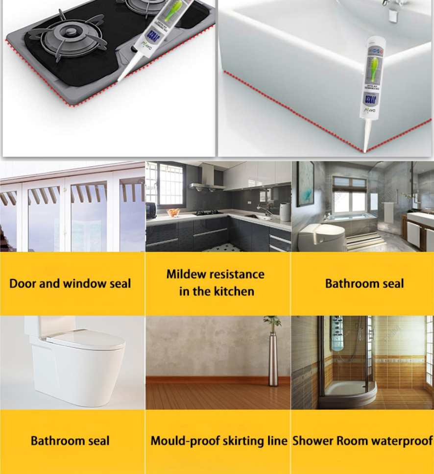 Gap Filling Around Door and Window Frames Bonding Jointing Acid Sealant Silicone