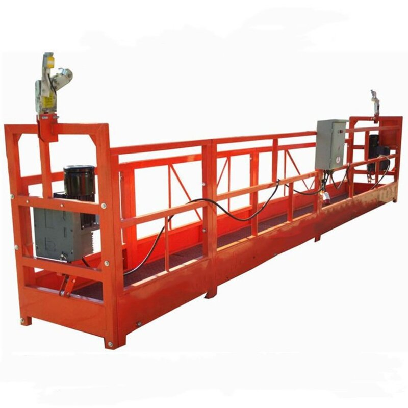 Emergency Stop Rope Suspended Platform Construction Gondola for Curtain Wall Installation