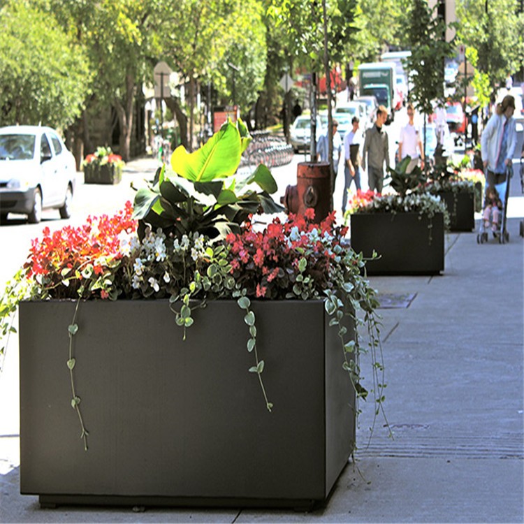 Кашпо садовое прямоугольное большое домашнее