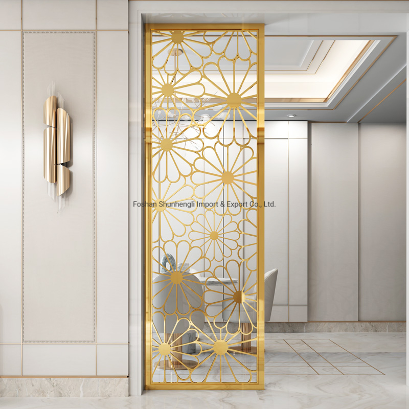 Art Screen Living Room Stainless Steel Room Divider Partition Wall