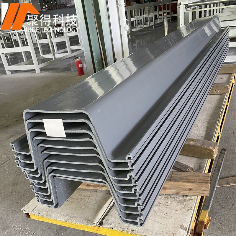 Low Cost UV-Resistant Vinyl Seawall PVC Sheet Piles Plastic Steel Sheet Pile