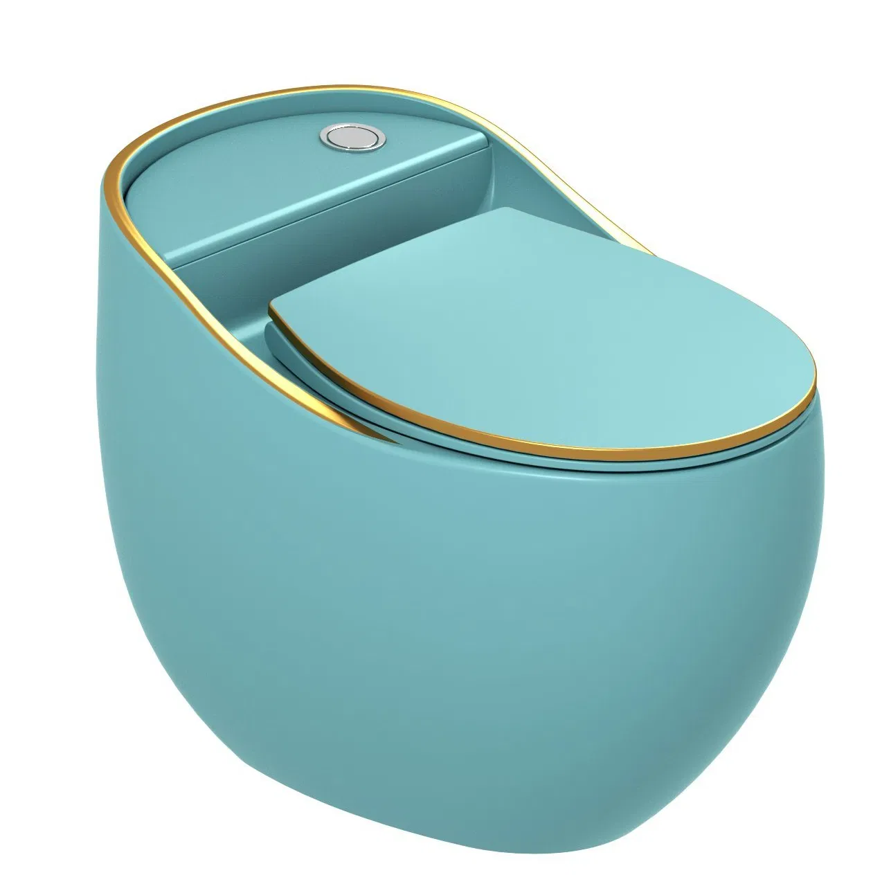 Sanitary Ware Black Gold Bathroom Ceramic Washdown One Piece Wc Toilet