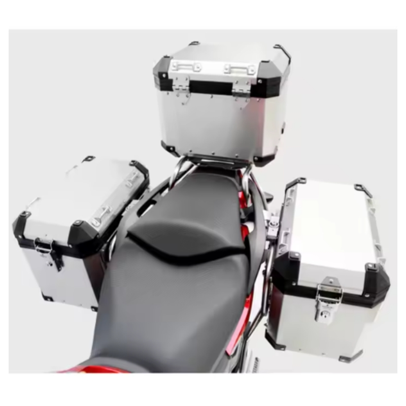 Боковые кофры Tail Box из алюминиевого сплава для Honda CRF1000 (комплект: верхний, левый, правый + крепления)