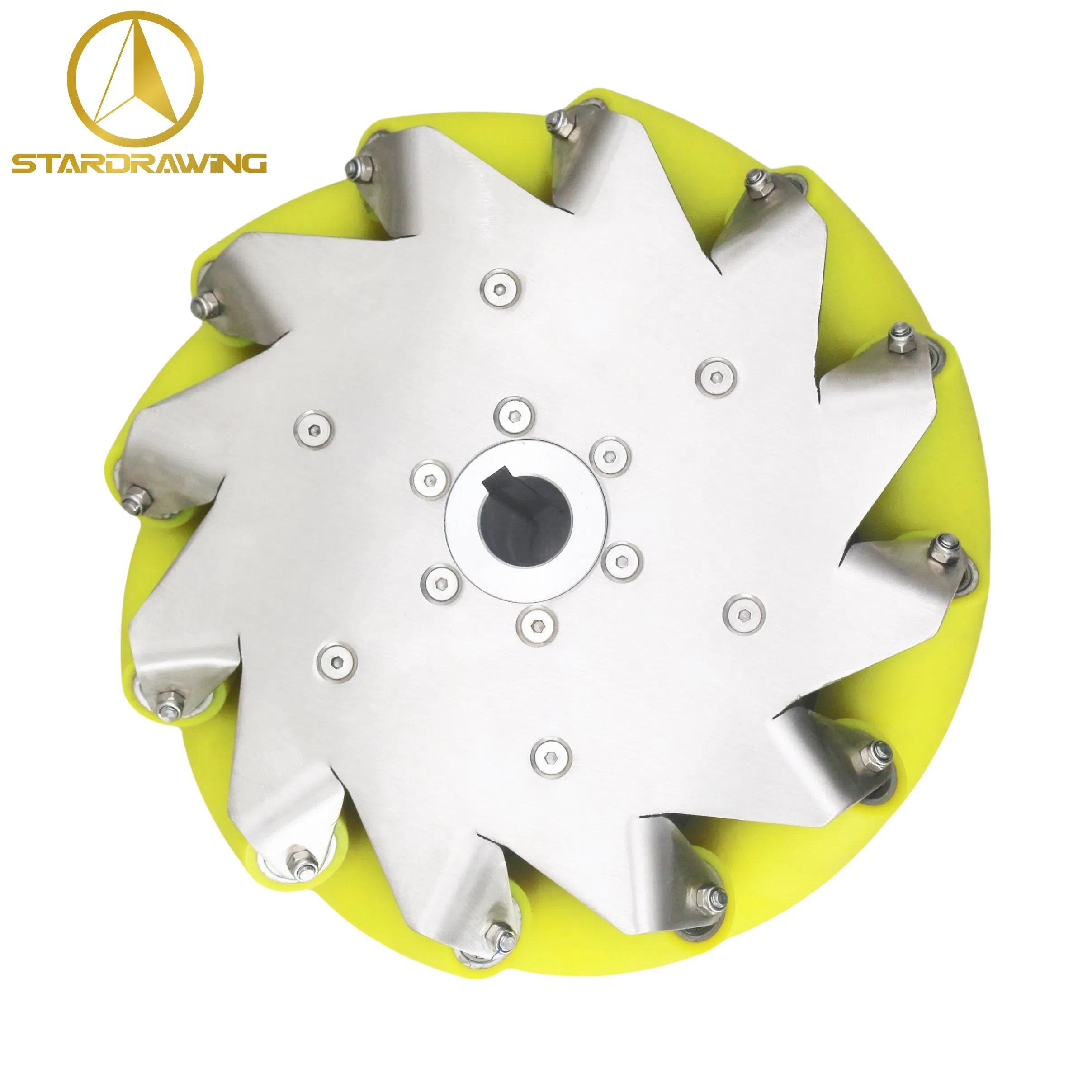 Stardrawing 304 Stainless Steel 100mm 4inch 100kg Mecanum Wheel for Agv