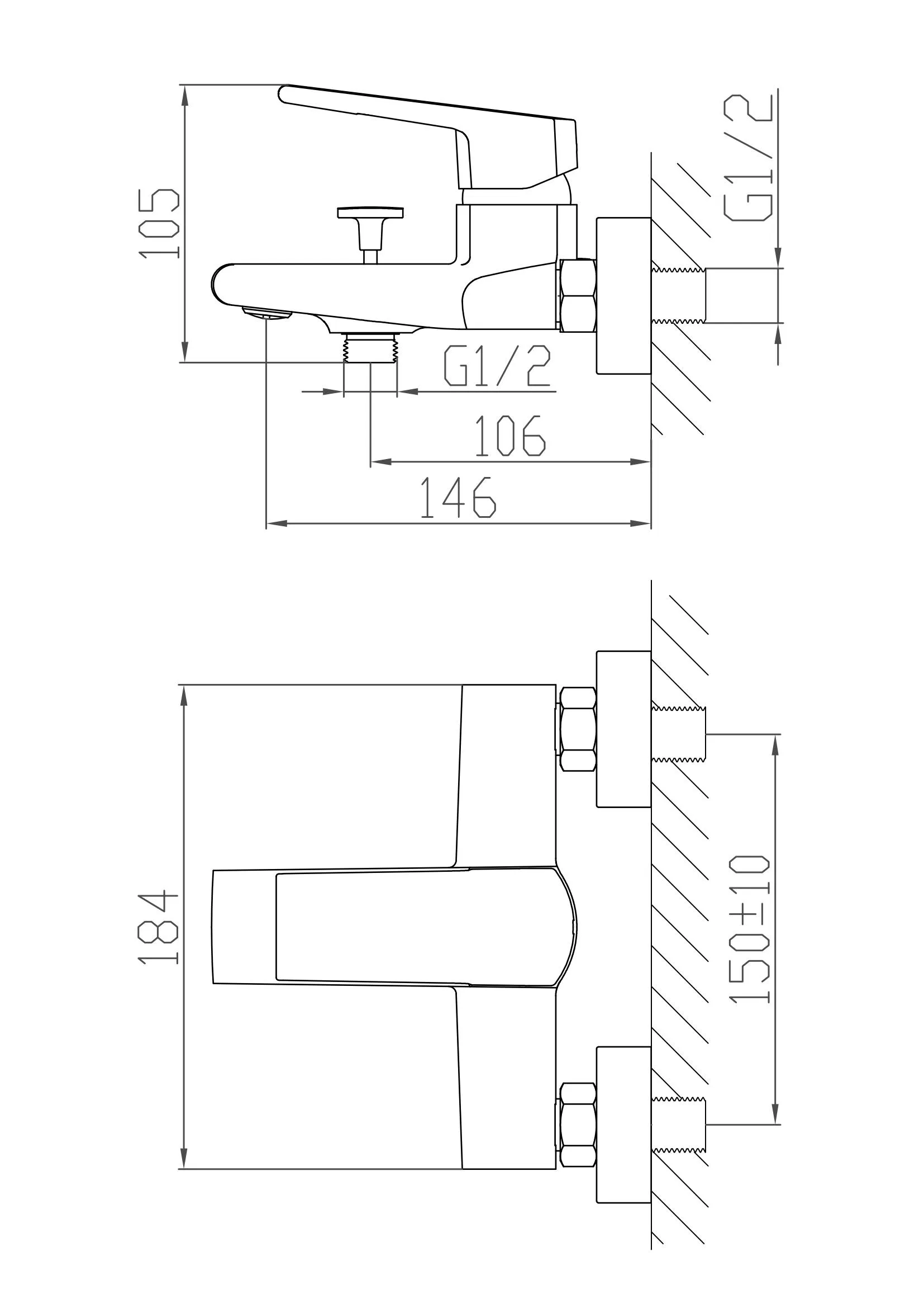 Popular Sale Brass for Bathtub Faucet with Handheld Shower