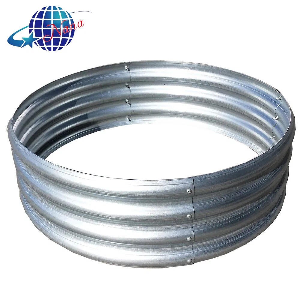 New Style Oval/Circular Galvanized Steel Raised Garden Bed for Vegetable Flower Planter