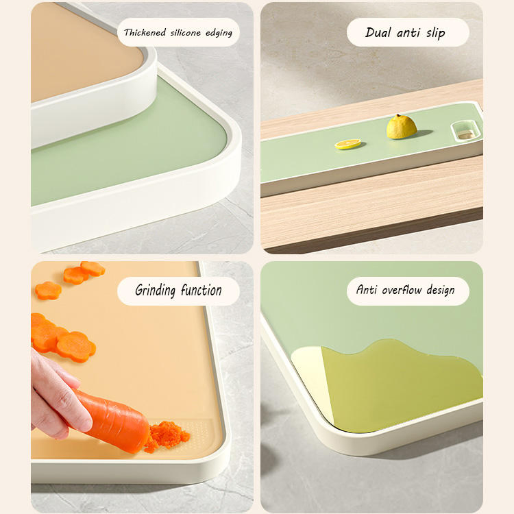 Hot Sale PP Stainless Steel Cutting Meat Fruit Board Chopping Block