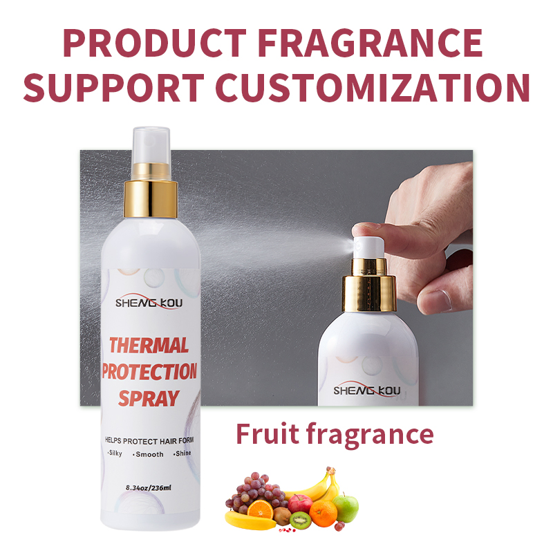 Private Label Organic Olive Oil Smooth Shine Thermal Hair Heat Protection Spray
