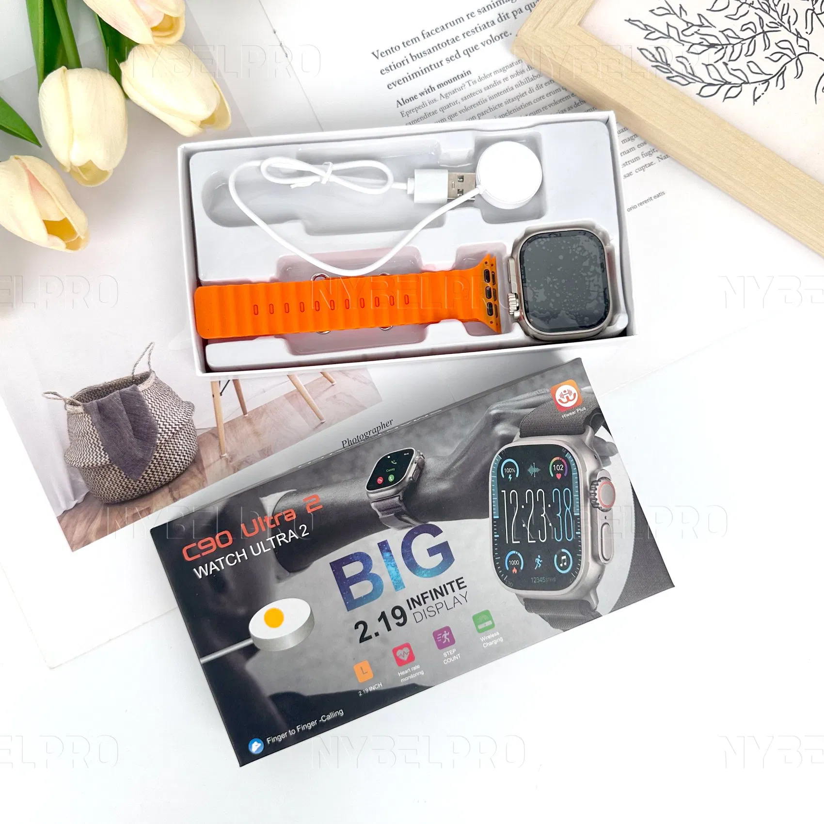 Умные часы Nybelpro C90 ULTRA2 с Bluetooth