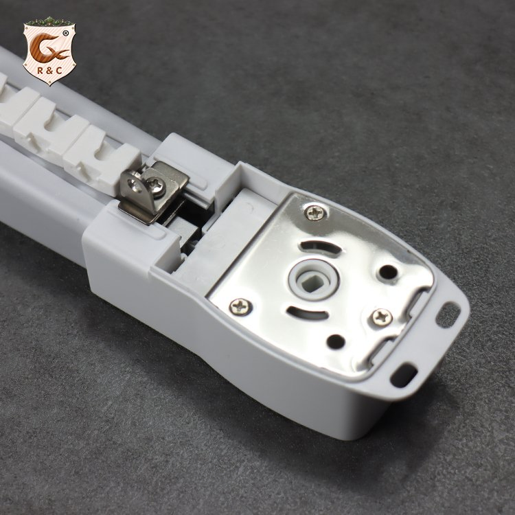 R&C Manufacturer Heavy Duty Remote Control Motorized Extendable Curtain Track Rail