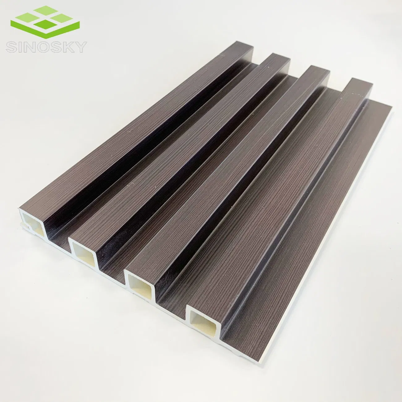 Free Samples Waterproof WPC Wall Panel Slatted Composite Cladding PVC Marble Wall Panel