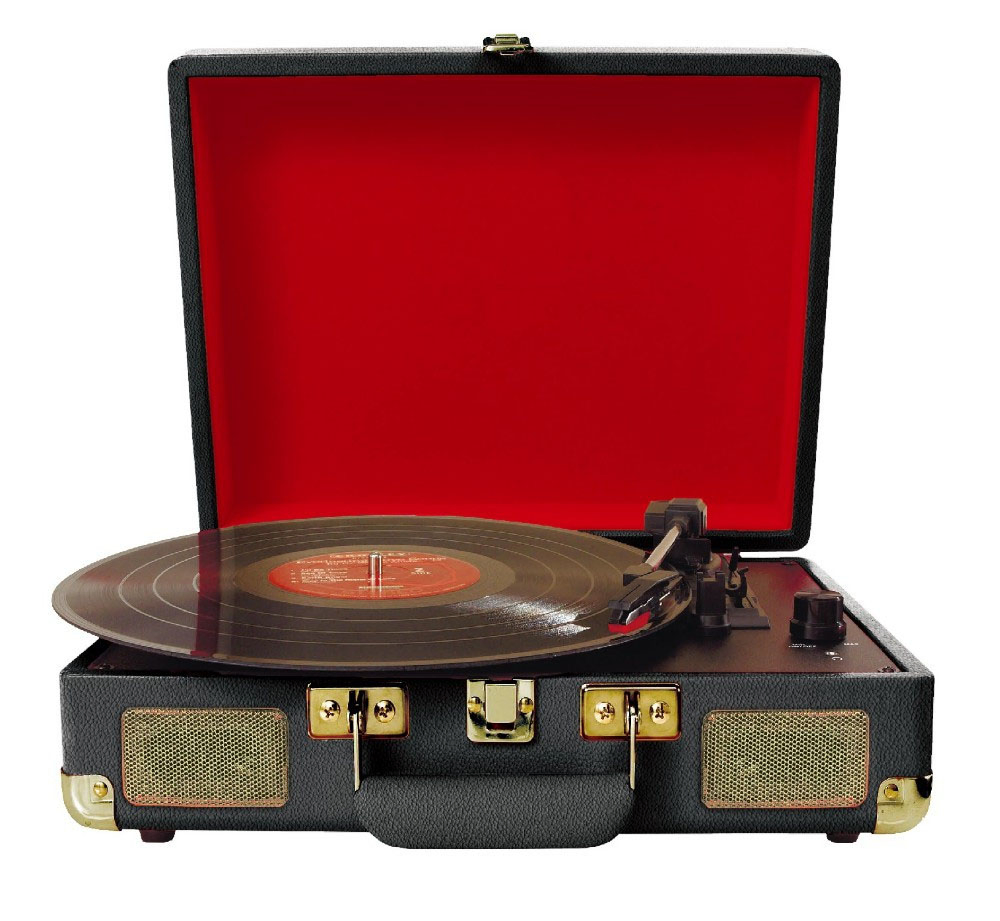 High-Quality Classic Turntable Vinyl Record Player with Speakers