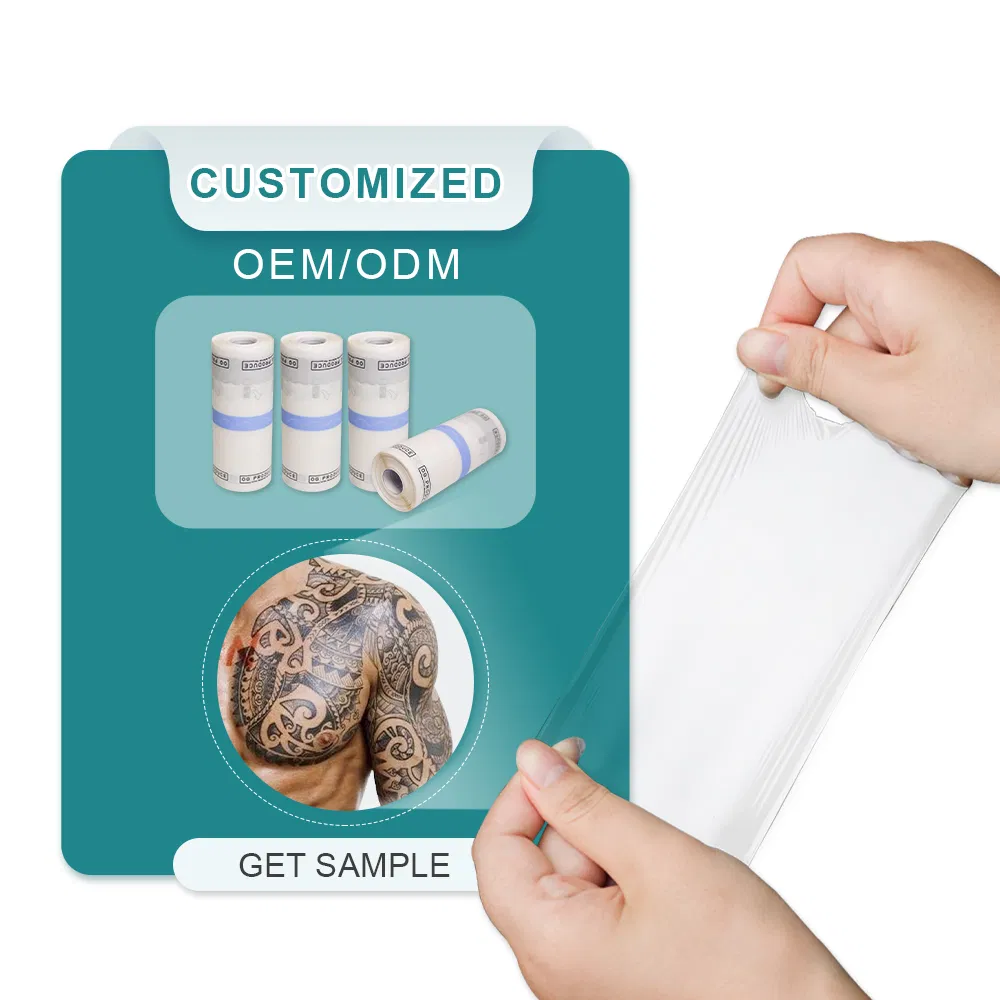 OEM Tattoo Care Transparent Waterproof Bandage for Tattoo Aftercare Help to Protection Film Prevent Wound Bacterial Infection