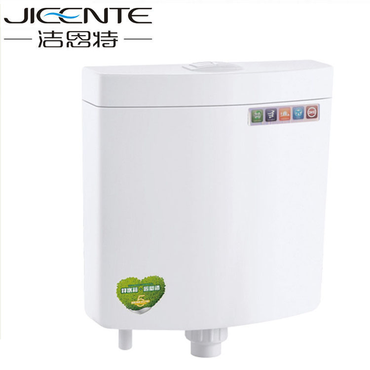 Toilet Tank with Dual Push Button