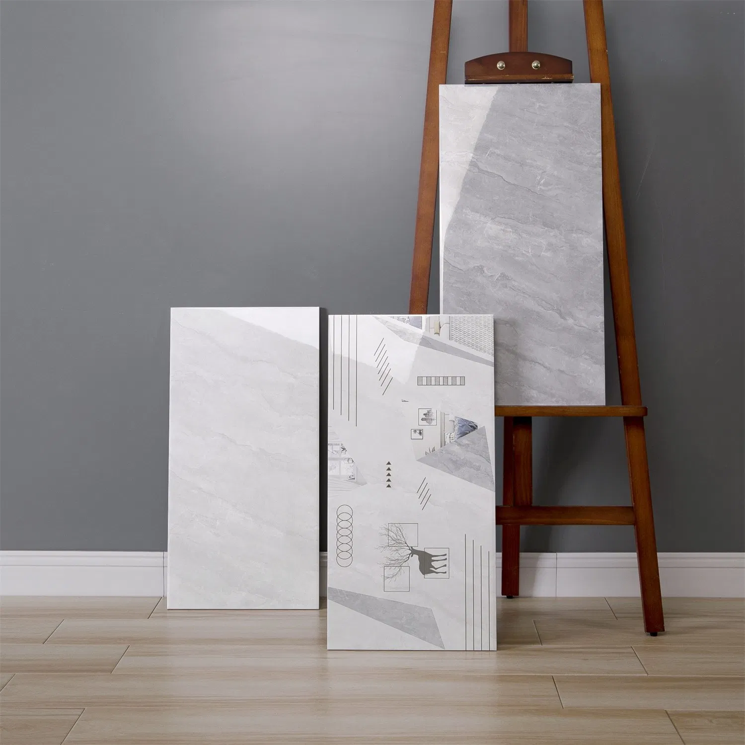 Building Material Interior Ceramic Wall Tiles for Stylish Bathroom and Kitchen