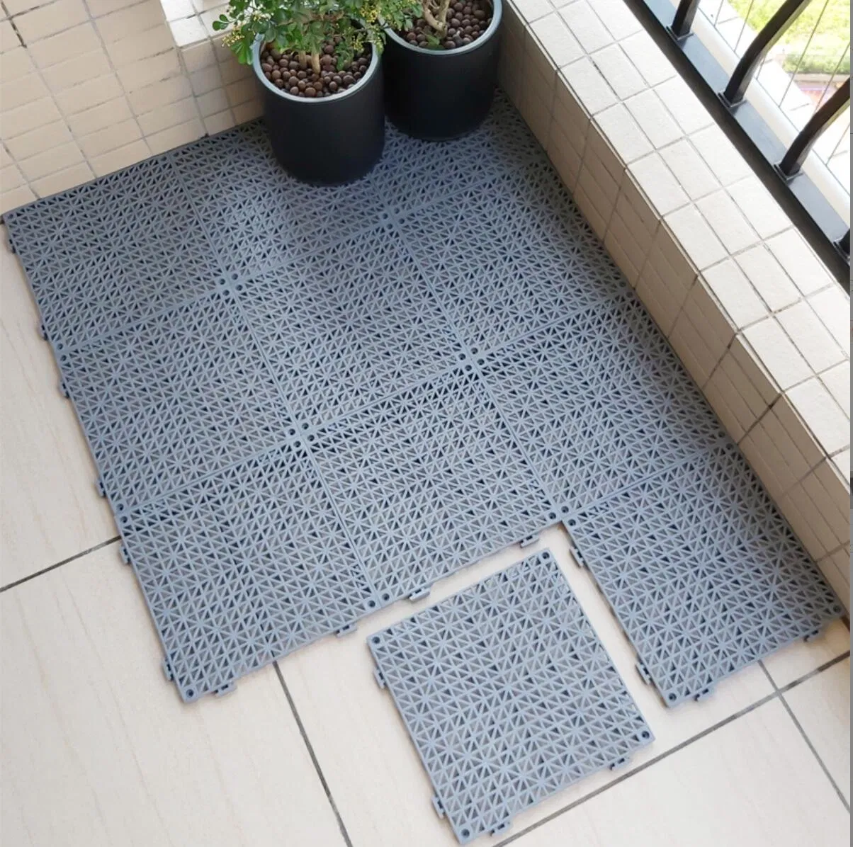 PVC Anti Slip Bathroom Mat Patchwork Colorful Bathroom Mat