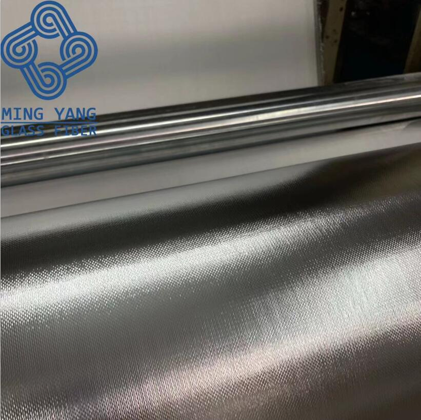 Aluminum Laminated Flameproof Foil Fiberglass Cloth Fiberglass Fabric Tape