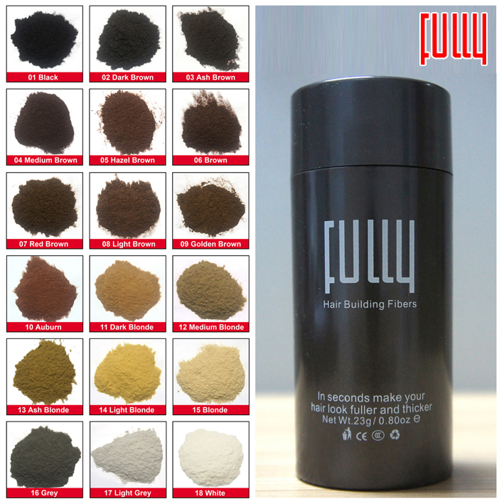 Fully Human Hair Black Brown Hair Building Fibers