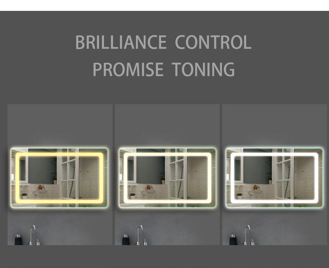 Touch Sensor Dimmer Defogger LED Bath Mirror Light Apartment Hotel Project