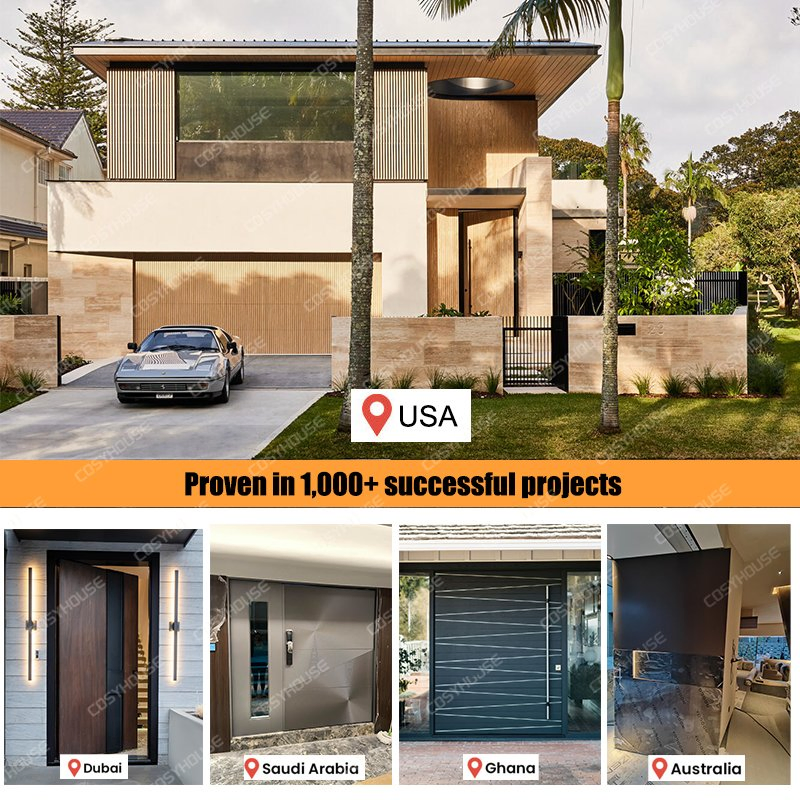 High Quality Wooden Interior and Exterior Doors Modern Solid Wood Front Entry Door and Interior Room Door for Houses