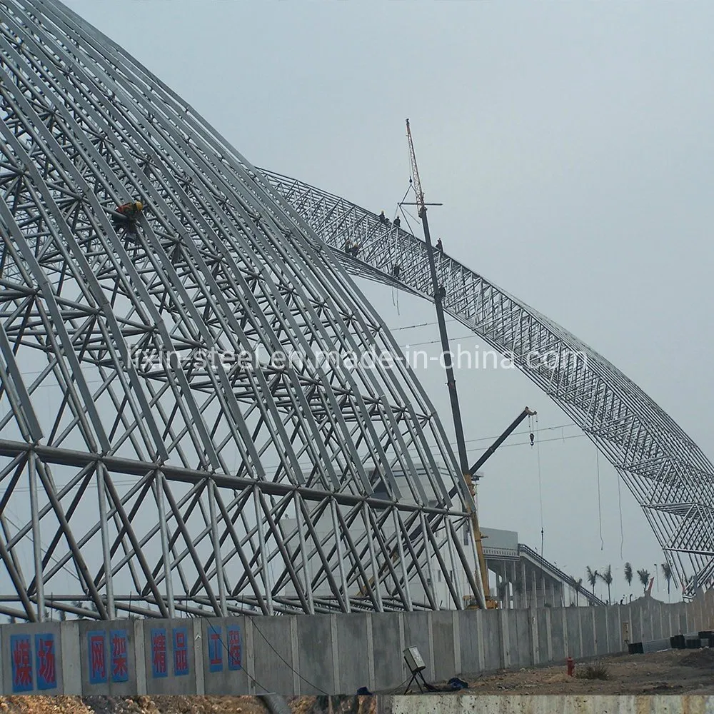 Large Span Steel Ball Space Truss Roof Warehouse Workshop Building