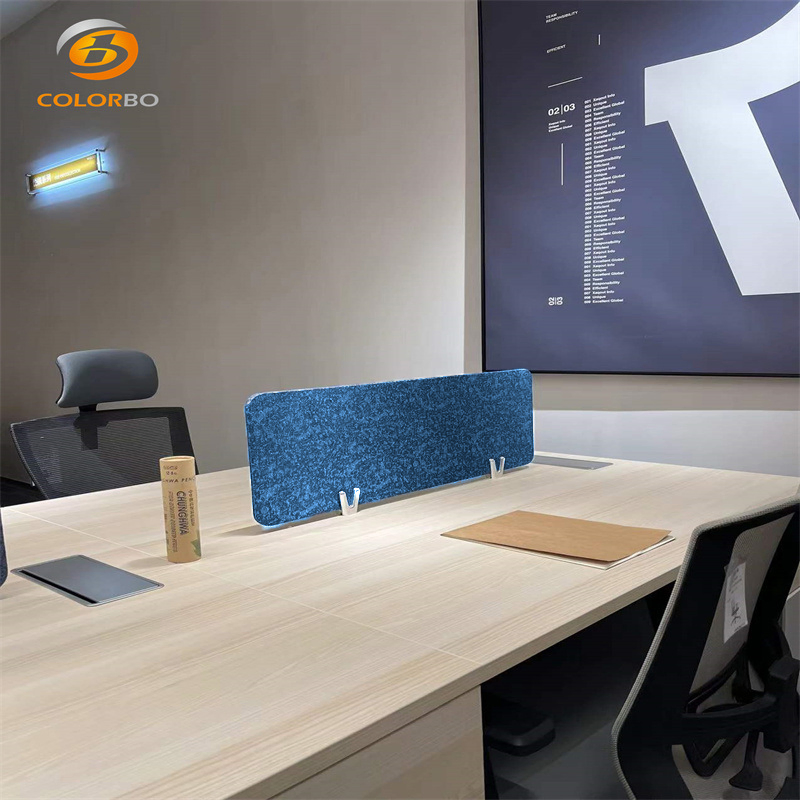 High Quality Sound Absorption Color Customized New Material Acoustic Desk Screen
