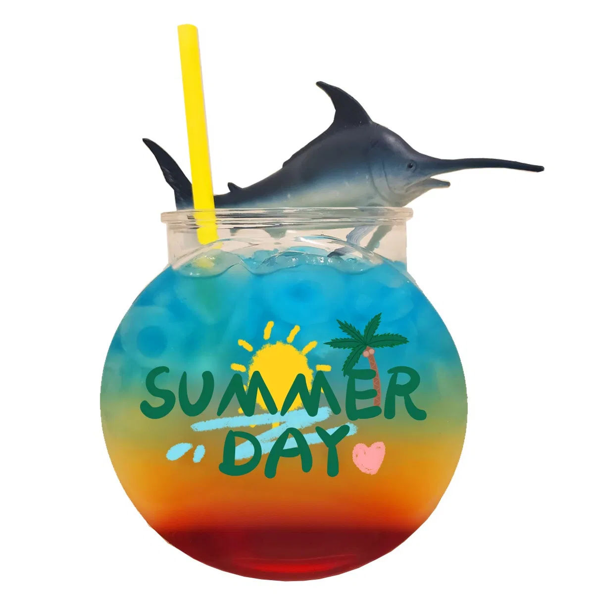 Пластиковые бокалы-аквариумы для коктейлей 28-148 унций