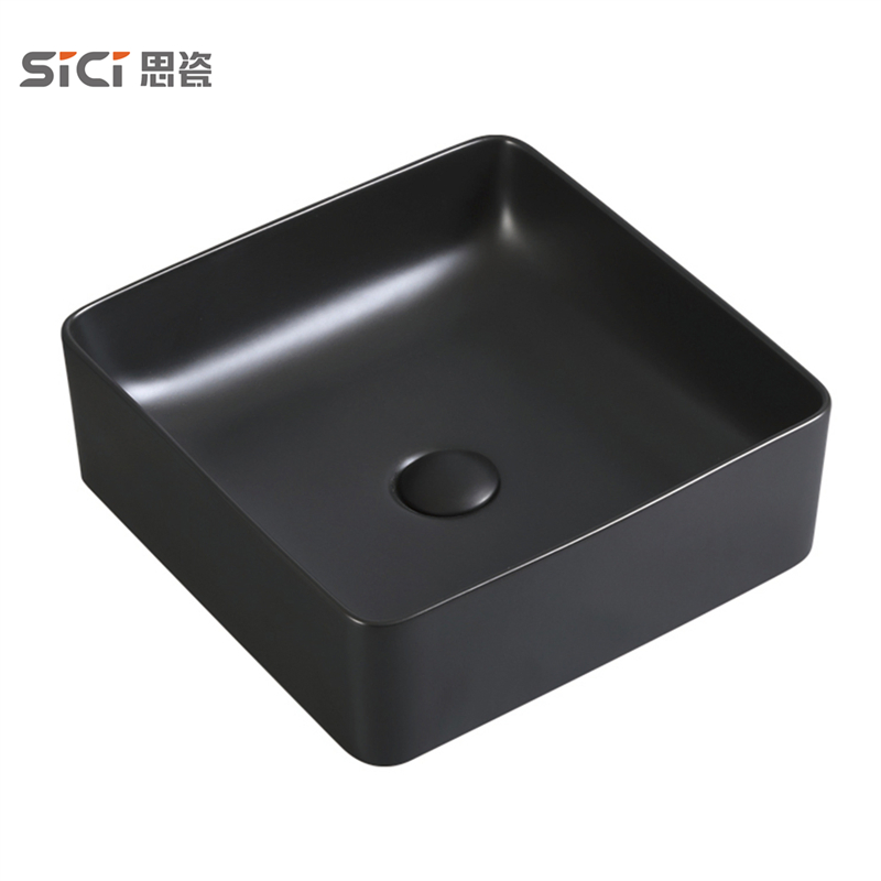 Factory Price Wholesale Ceramic Bathroom Basin Vanity Cabinets Square Cabinet Wash Basin