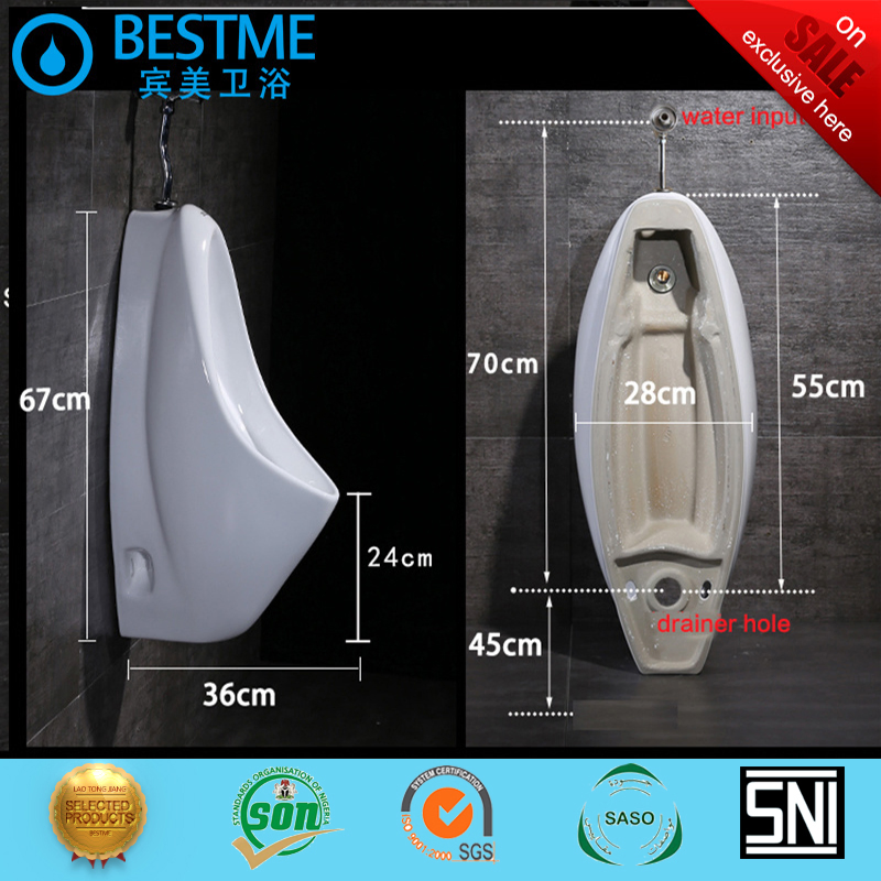 Sanitary Hot Selling Bathroom Wc Urinal with Flushing Water System (Bc-8009)